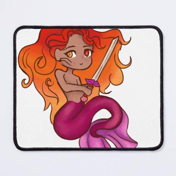 Item preview, Lesbian pride mermaid designed and sold by Peachywaffles.