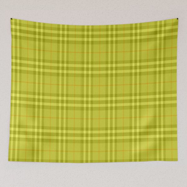 Item preview, New Year Scotland Hogmanay Tartan Yellow designed and sold by Threads & Fabrics.