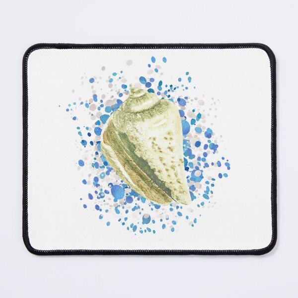 Item preview, Watercolor Sea Shell On Water Splash The Burst Of Color XIII designed and sold by Irina Sztukowski.