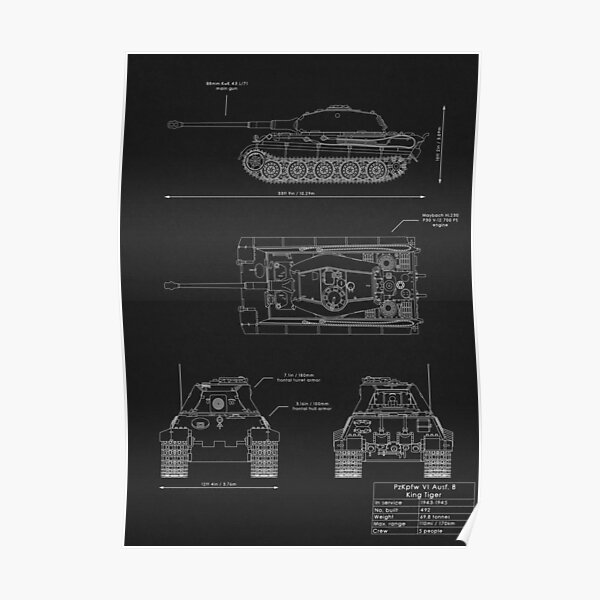 PzKpfw VI "King Tiger" Poster
