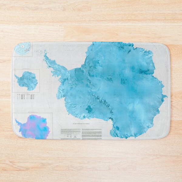 Item preview, Antarctica Satellite Map designed and sold by BravuraMedia.