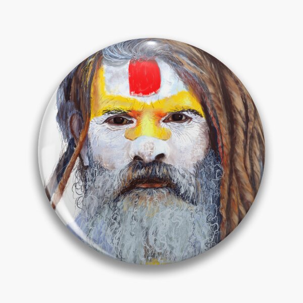 Item preview, Hindu Man Portrait Painting designed and sold by missdebi27.