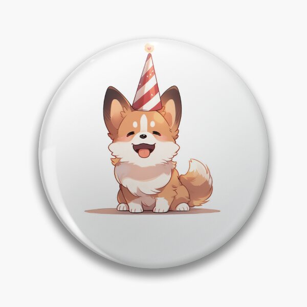 Item preview, Corgi B-day party hat 2 designed and sold by Sara-Design2.