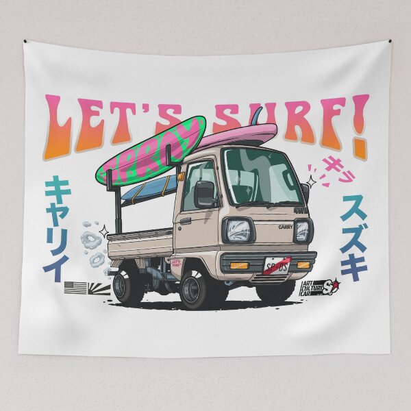 Item preview, Let's Surf! (Suzuki Carry) designed and sold by SprayPatrick.