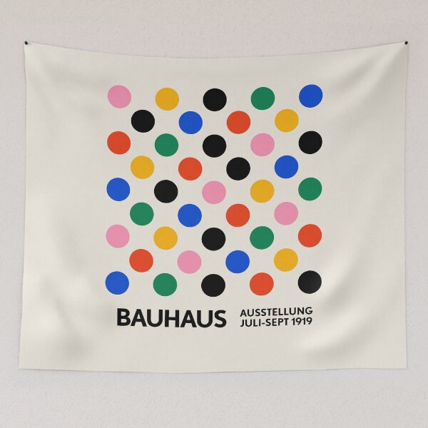 Item preview, Bauhaus Circles Pattern Colorful designed and sold by ahumbleconcept.