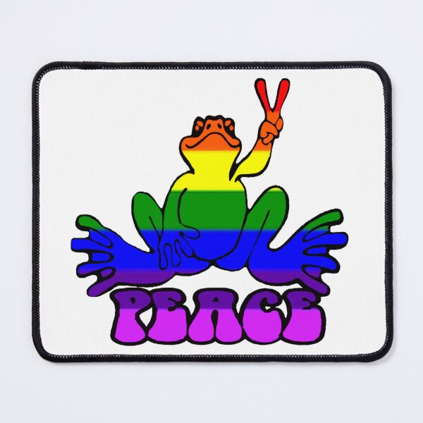 Item preview, Pride Colors Peace Frog  designed and sold by natnat7w.