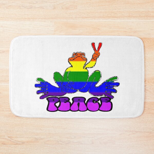 Item preview, Pride Colors Peace Frog  designed and sold by natnat7w.