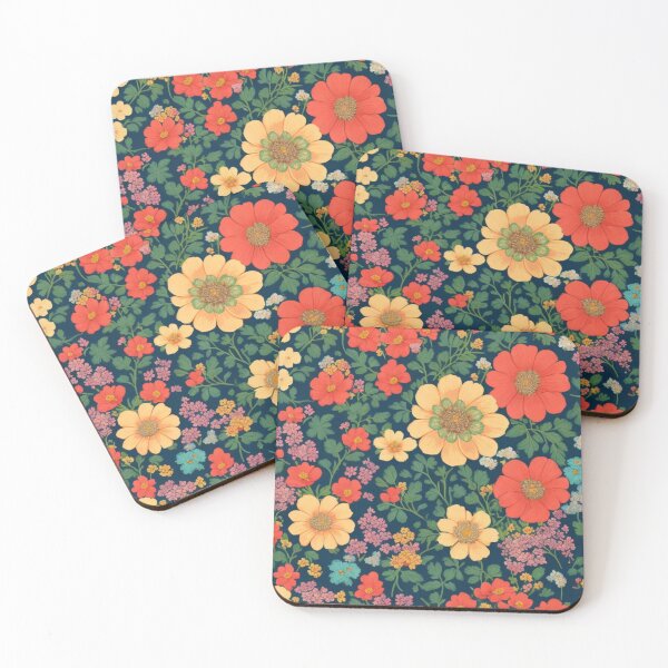 Item preview, Colorful Vintage Wildflowers Art designed and sold by capefox.