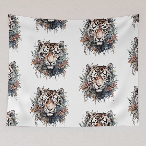 Item preview, Tiger headshots designed and sold by bananart12.