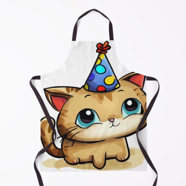 Item preview, Cat in birthday hat designed and sold by FlowFlex.