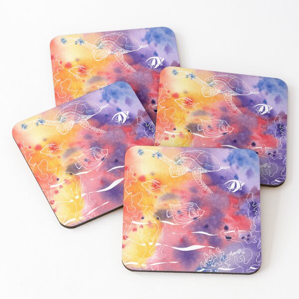 Item preview, Rainbow Coral Reef designed and sold by MarenPaintsJoy.