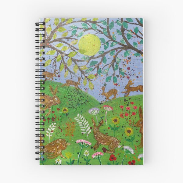 Item preview, Happy Hares Leaping among Flowers  designed and sold by Casimirasart.