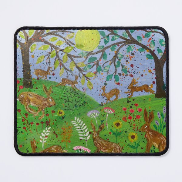 Item preview, Happy Hares Leaping among Flowers designed and sold by Casimirasart.