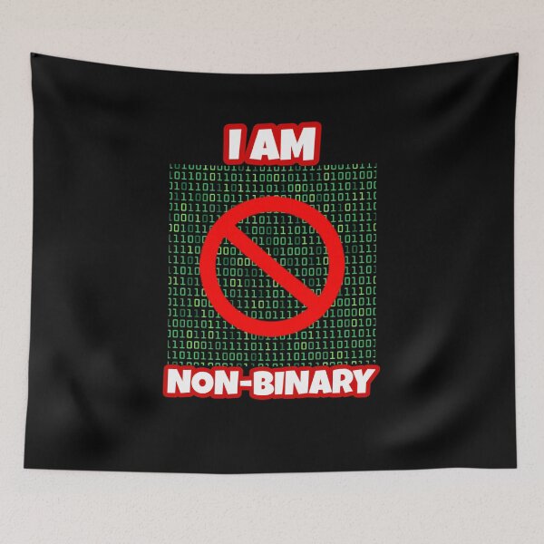 Item preview, I Am Non Binary - Funny Humor Parody Pride Shirt - Nerd Geel Binary Language of Computers. designed and sold by StylishPlatypus.