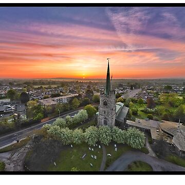Artwork thumbnail, St Andrews Church, Hornchurch May Sunrise by Pete’s Digital Canvas