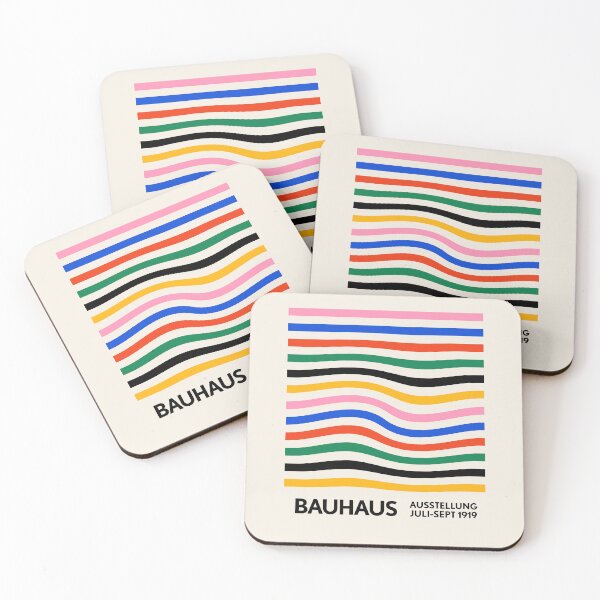 Item preview, Bauhaus Warped Lines Pattern Colorful designed and sold by ahumbleconcept.