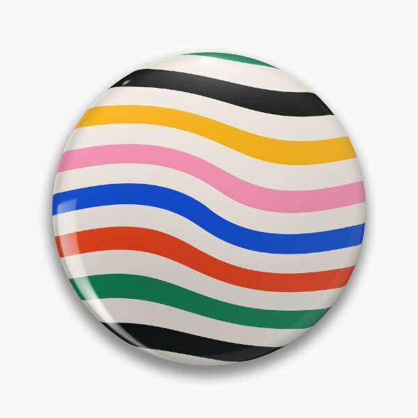Item preview, Bauhaus Warped Lines Pattern Colorful designed and sold by ahumbleconcept.