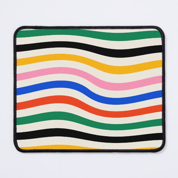 Item preview, Bauhaus Warped Lines Pattern Colorful designed and sold by ahumbleconcept.