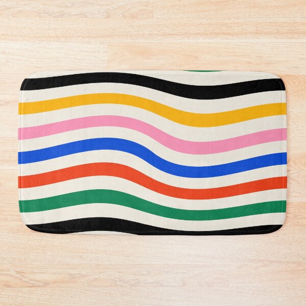 Item preview, Bauhaus Warped Lines Pattern Colorful designed and sold by ahumbleconcept.