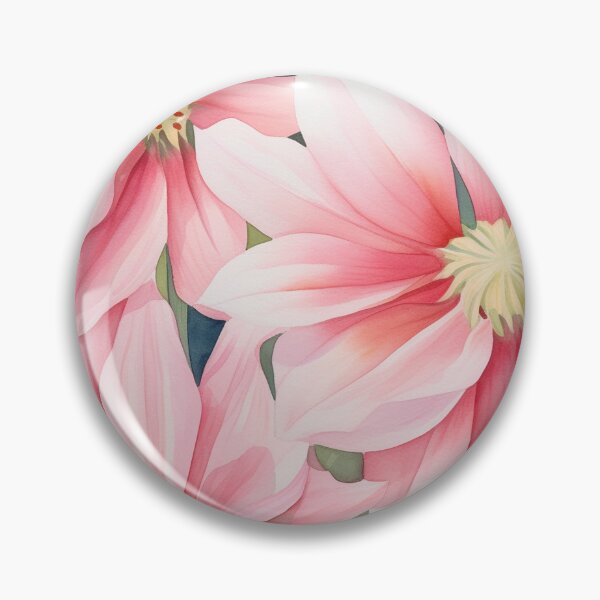 Item preview, Pink Cosmo watercolor floral pattern designed and sold by DaisyMarroquin.