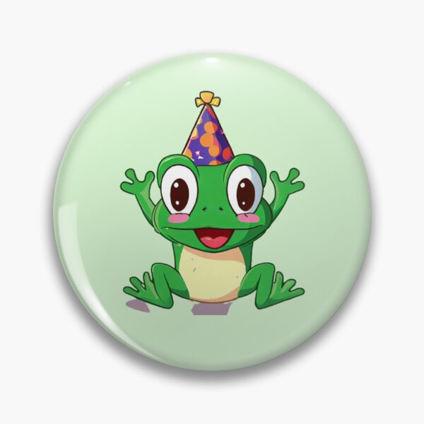 Item preview, Frog in Birthday Hat designed and sold by FlowFlex.