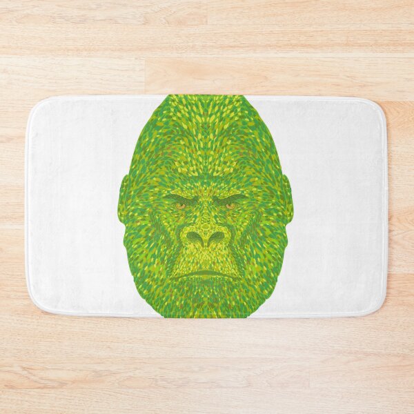 Item preview, Silverback Gorilla Head Front View Pointillist Impressionist Pop Art Style designed and sold by patrimonio.