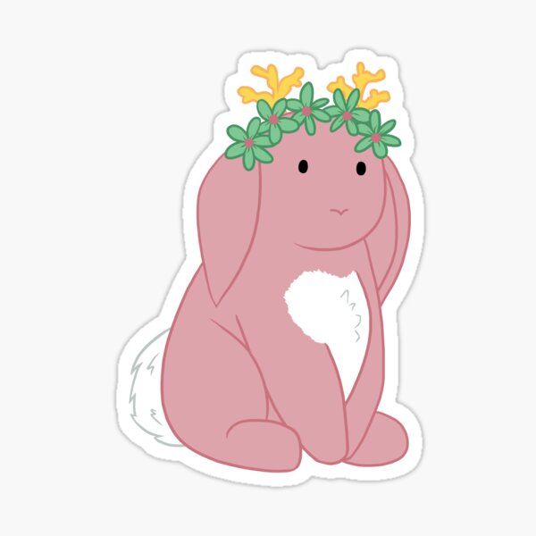 Pink Spring Festival Jackalope Sticker