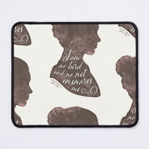 Item preview, Charlotte Bronte Jane Eyre Bird Literary Quote Art for Book Lovers English Literature designed and sold by RedHillPrints.