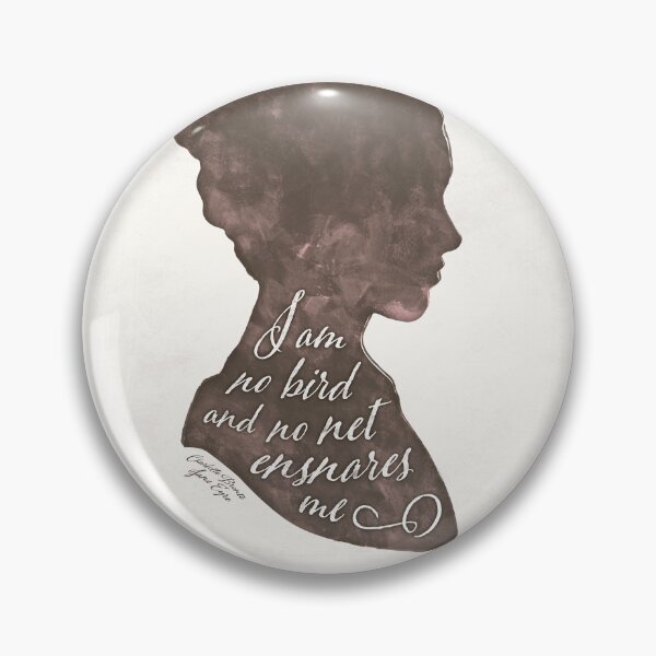 Item preview, Charlotte Bronte Jane Eyre Bird Literary Quote Art for Book Lovers English Literature designed and sold by RedHillPrints.