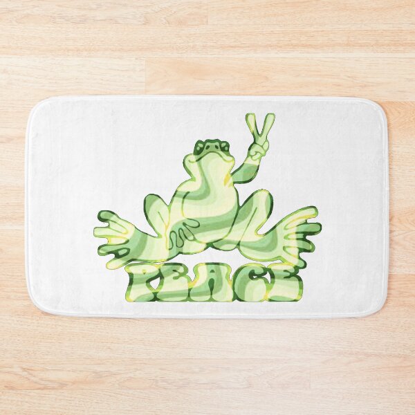Item preview, Light Green Wave Peace Frog  designed and sold by natnat7w.