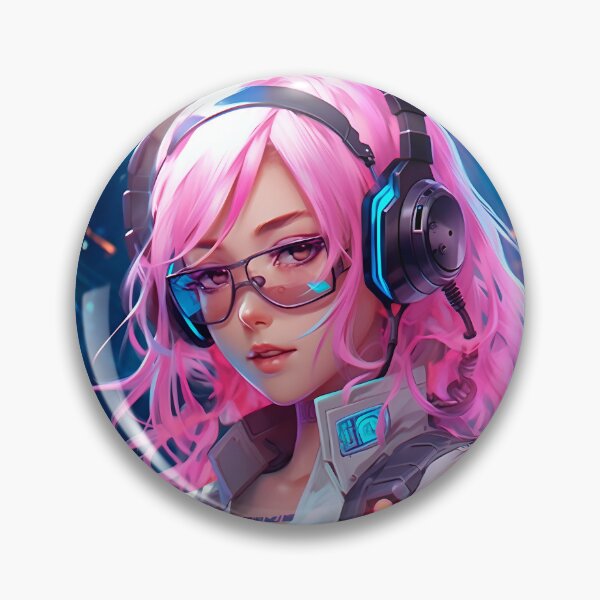 Item preview, Futuristic Cyborg Beauty: A Masterpiece of Anime Art designed and sold by CinEmmaDesign.