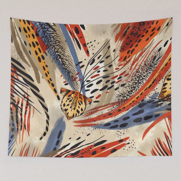 Item preview, Boho tribal animal print pattern designed and sold by DaisyMarroquin.
