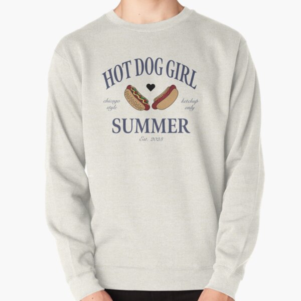 Hot Dog Girl Summer Chicago Style Purple Color Pullover Sweatshirt