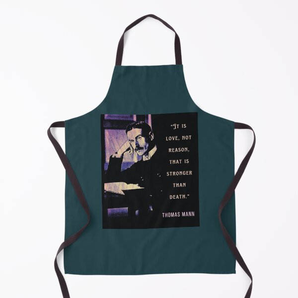 Item preview, Copy of Thomas Mann portrait and quote: It is love, not reason, that is stronger than death. designed and sold by artbleed.