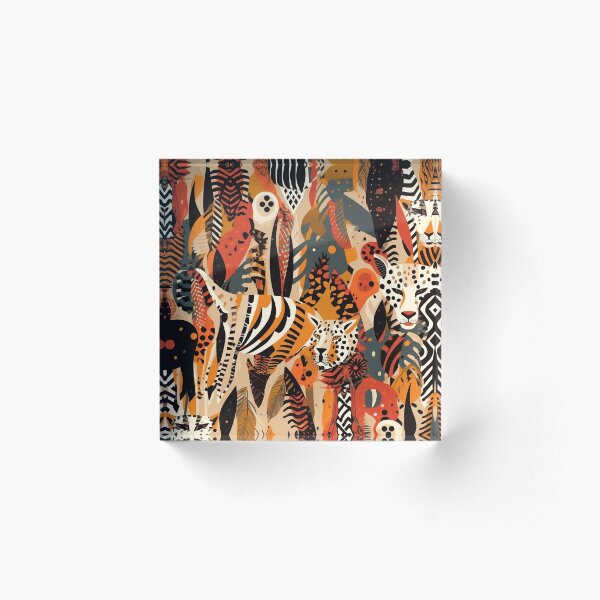 Aperçu de l'œuvre Motif animal tribal Boho Brown créée et vendue par DaisyMarroquin.
