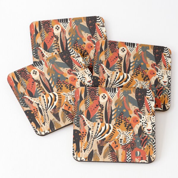 Item preview, Boho Brown tribal animal print pattern designed and sold by DaisyMarroquin.