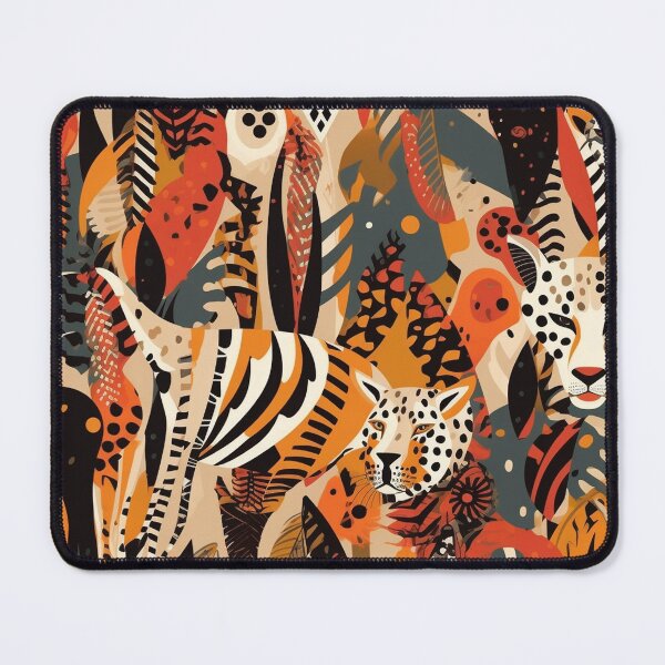 Item preview, Boho Brown tribal animal print pattern designed and sold by DaisyMarroquin.