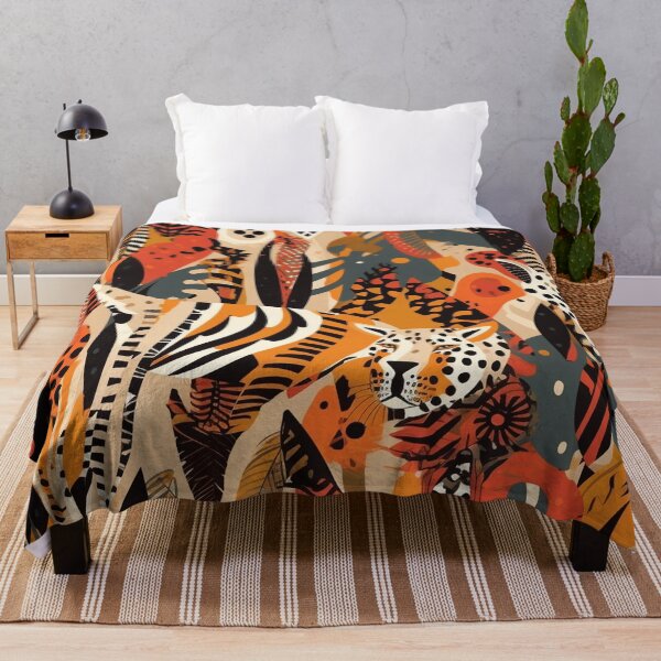 Item preview, Boho Brown tribal animal print pattern designed and sold by DaisyMarroquin.