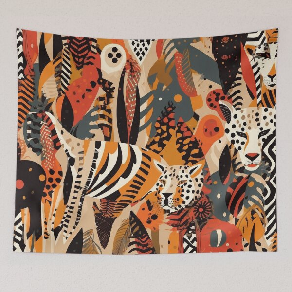 Item preview, Boho Brown tribal animal print pattern designed and sold by DaisyMarroquin.
