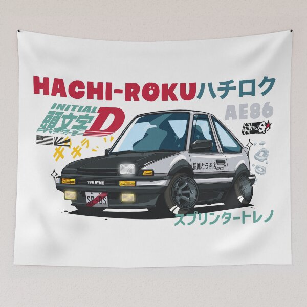 Item preview, Initial D Hachi-Roku AE86 designed and sold by SprayPatrick.