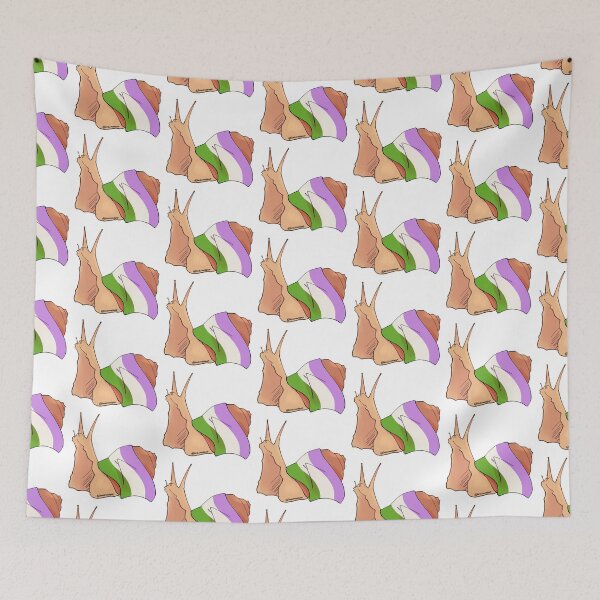 Item preview, Genderqueer Pride Snail designed and sold by snailcantsleep.