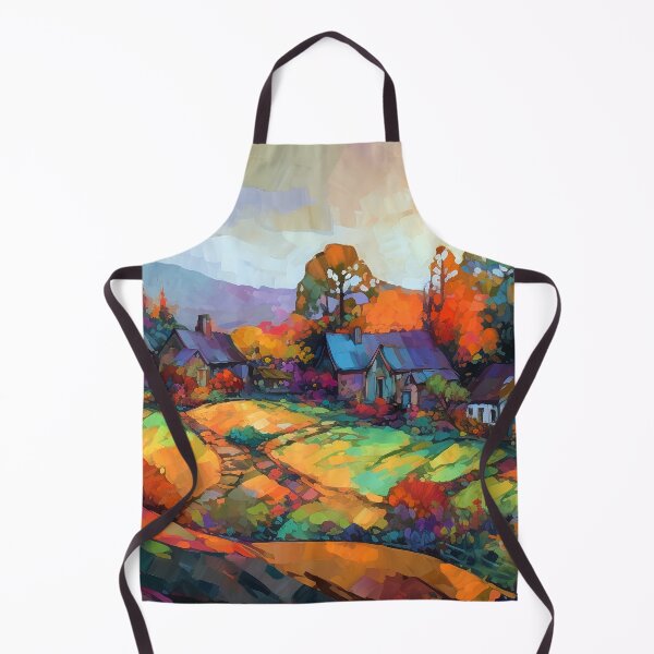 Item preview, Countryside village at sunset 3 designed and sold by Art by Lilia.