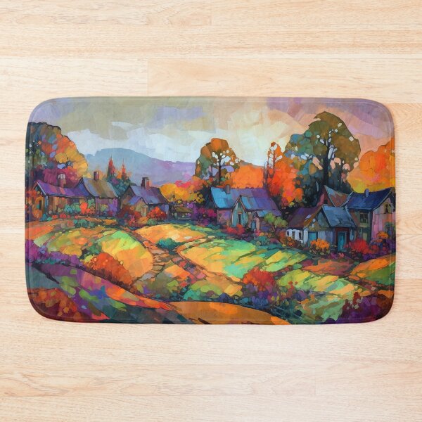Item preview, Countryside village at sunset 3 designed and sold by Art by Lilia.