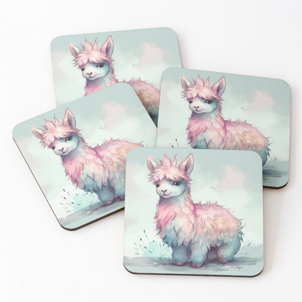 Item preview, Happy, cotton candy baby alpaca designed and sold by Kitzzeh.