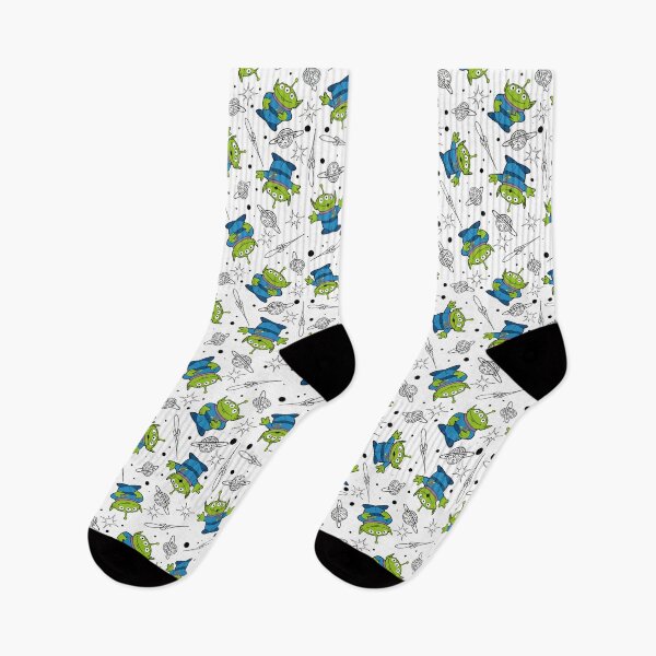 Item preview, Little Green Aliens on White designed and sold by Rainbows Galore.