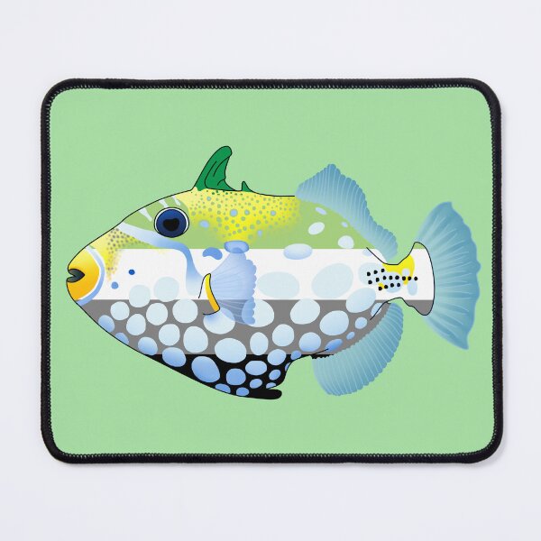 Item preview, Aromantic Clown Triggerfish designed and sold by Zia Frazier.