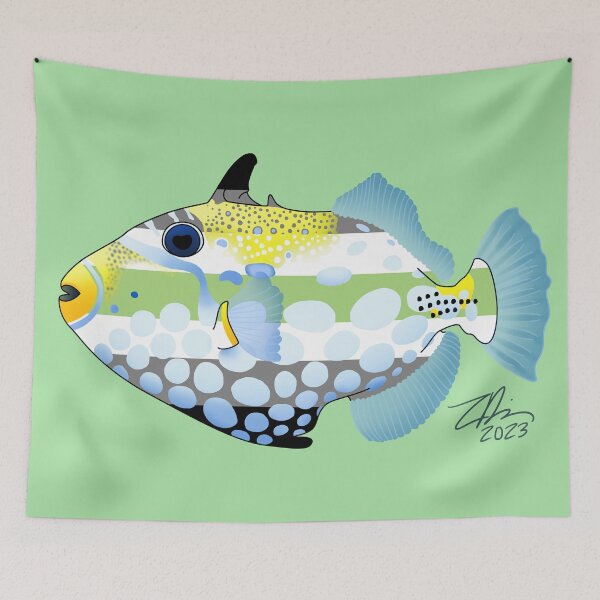 Item preview, Agender Clown Triggerfish designed and sold by Zia Frazier.