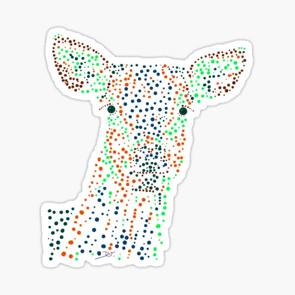 Artikel-Vorschau von Reh - Deer (gepunktet/pointed) Version 1, designt und verkauft von Doris Thomas.