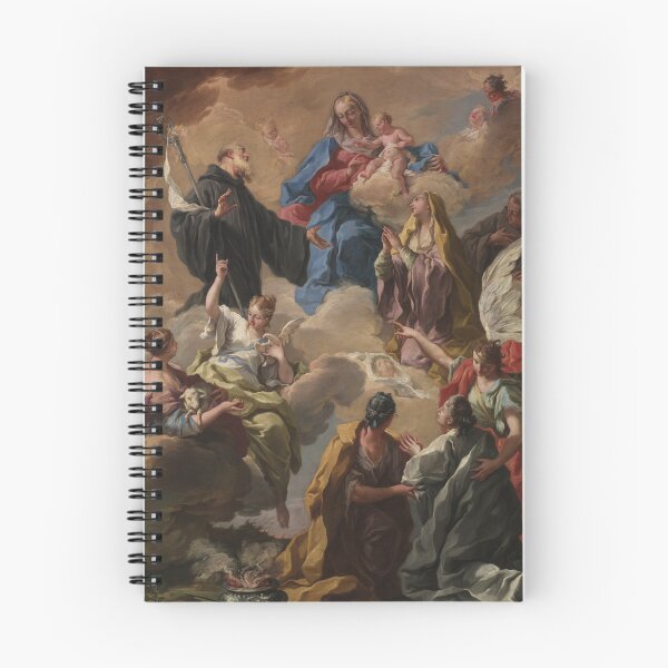 Item preview, Saints Presenting a Devout Woman to the Virgin and Child | Giovanni Battista Pittoni | 1720 Baroque Catholic Art designed and sold by CJET.