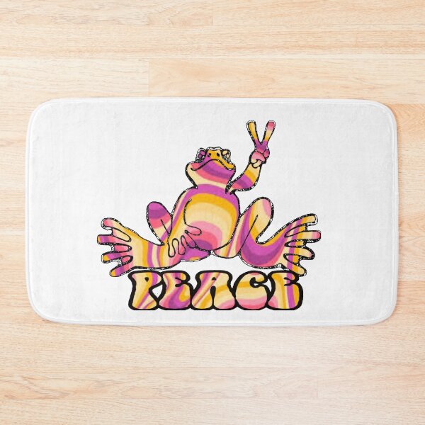Item preview, Pink Purple Yellow Wave Peace Frog  designed and sold by natnat7w.